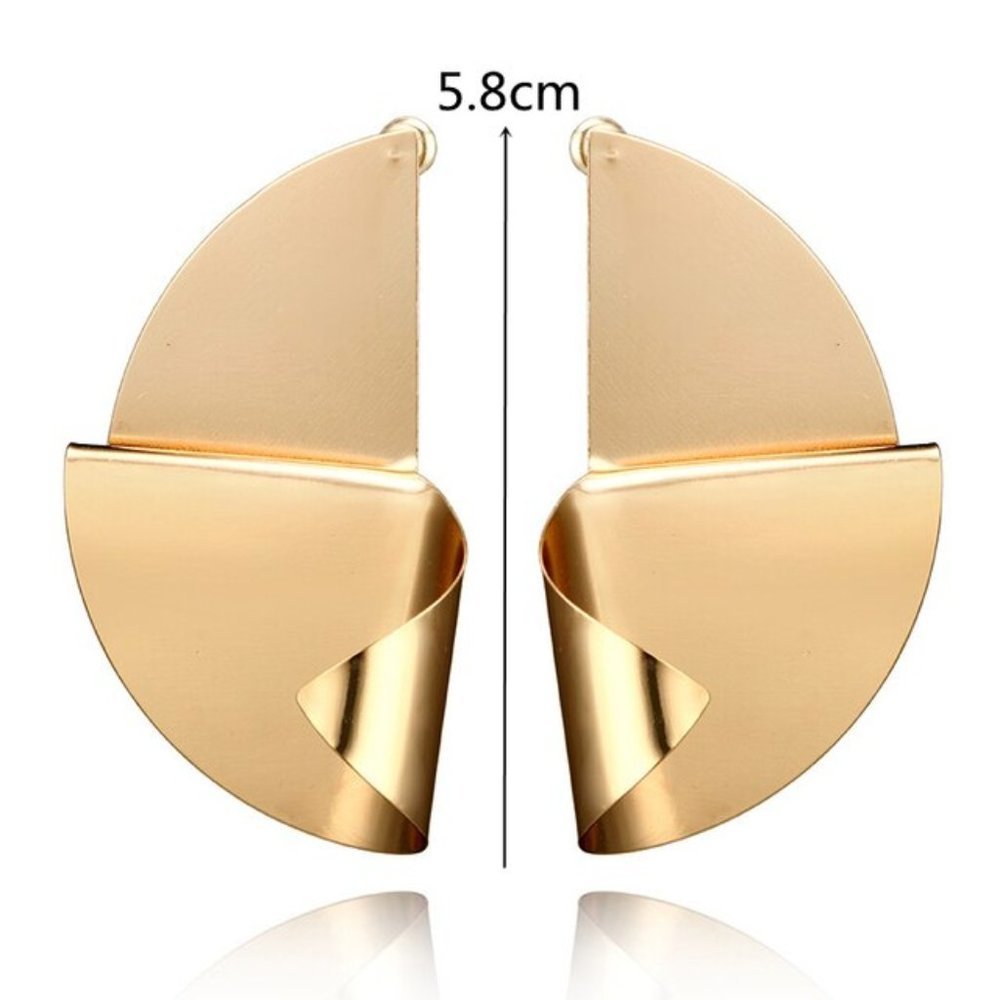 Earrings Women Geometric Shape Bohemian Hoop Drop Cute Trendy Accesories - Picture 2 of 7